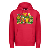 Cardinal St. Patrick's Day Nurse coffee cups Premium Hoodie - HowdyJamesFarm