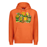 Carrot St. Patrick's Day Nurse coffee cups Premium Hoodie - HowdyJamesFarm