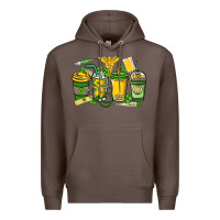 Coffee St. Patrick's Day Nurse coffee cups Premium Hoodie - HowdyJamesFarm