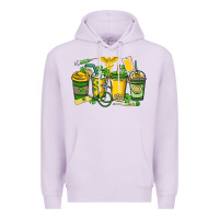 Lilac St. Patrick's Day Nurse coffee cups Premium Hoodie - HowdyJamesFarm