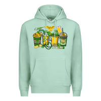 Seafoam St. Patrick's Day Nurse coffee cups Premium Hoodie - HowdyJamesFarm