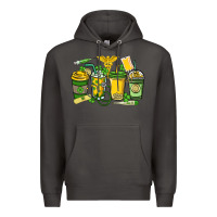 Smoke St. Patrick's Day Nurse coffee cups Premium Hoodie - HowdyJamesFarm