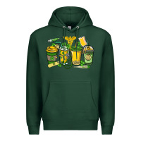 Sports Green St. Patrick's Day Nurse coffee cups Premium Hoodie - HowdyJamesFarm