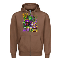 Chestnut mardi gras gnomies truck Zipper Hoodie - CowGirlArtShop