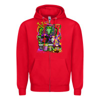 Mardi Gras Gnomies Truck Zipper Hoodie | Teevron