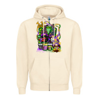 Sandshell mardi gras gnomies truck Zipper Hoodie - CowGirlArtShop