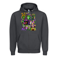 Smoke mardi gras gnomies truck Zipper Hoodie - CowGirlArtShop