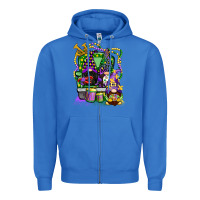 True Royal mardi gras gnomies truck Zipper Hoodie - CowGirlArtShop