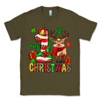 Army Green my first christmas reindeer Classic Tee - MaliasSmallBusiness