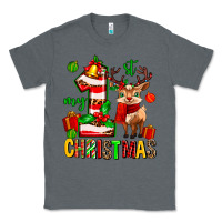 Charcoal Heather my first christmas reindeer Classic Tee - MaliasSmallBusiness