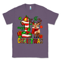 Lavender my first christmas reindeer Classic Tee - MaliasSmallBusiness