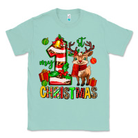 Seafoam my first christmas reindeer Classic Tee - MaliasSmallBusiness
