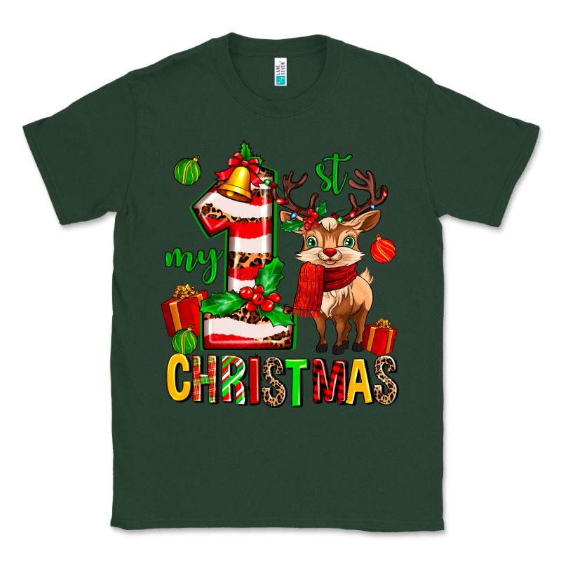 My First Christmas Reindeer Classic Tee by MaliasSmallBusiness | Teevron