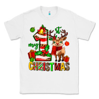 White my first christmas reindeer Classic Tee - MaliasSmallBusiness