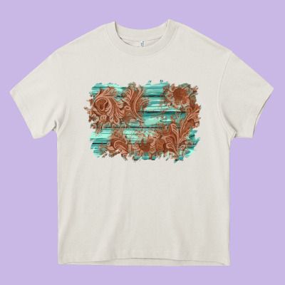 Wood Leather Background Heavy Core Tee Designed By Adodesignshop