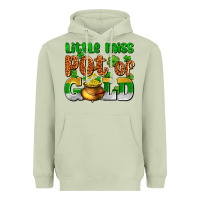 Matcha St. Patrick's little miss pot of gold Heavyweight Hoodie - OliviaCreatesArt