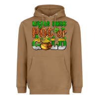 Toasted Coconut St. Patrick's little miss pot of gold Heavyweight Hoodie - OliviaCreatesArt