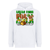 White St. Patrick's little miss pot of gold Heavyweight Hoodie - OliviaCreatesArt