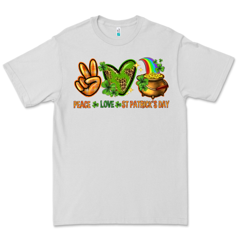 Peace Love St Patricks Day Premium Tee by NancyCooperArtShop | Teevron