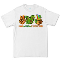 White peace love st patricks day Premium Tee - NancyCooperArtShop