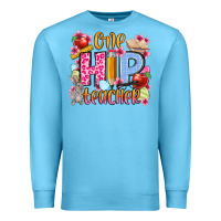 Ocean Blue Easter Day One hip Teacher Premium Sweatshirt - OliviaCreatesArt