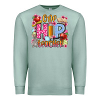Seafoam Easter Day One hip Teacher Premium Sweatshirt - OliviaCreatesArt