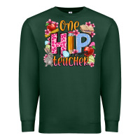 Sports Green Easter Day One hip Teacher Premium Sweatshirt - OliviaCreatesArt