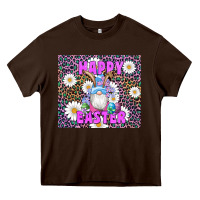 Chocolate Brown easter happy easter gnomes bunny daisys Heavy Core Tee - Artiststas