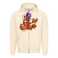 Sandshell mardi gras crawfish Zipper Hoodie - CowGirlArtShop