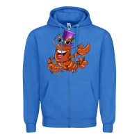 True Royal mardi gras crawfish Zipper Hoodie - CowGirlArtShop