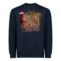 Navy Merry Christmas Hairdresser Heavyweight Sweatshirt - Bettercallsaul
