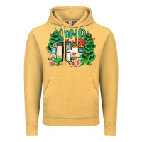 Vintage Mustard camp life Vintage Hoodie - MaliasSmallBusiness