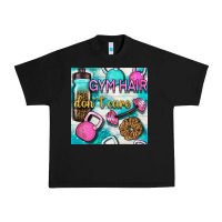 Black gym hair don't care clasp and water bottle with glitter seamless patte Urban Heavy Tee - BundleAndBundleShop