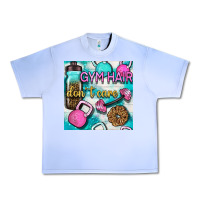 Grape Ice gym hair don't care clasp and water bottle with glitter seamless patte Urban Heavy Tee - BundleAndBundleShop