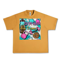 Peanut Butter gym hair don't care clasp and water bottle with glitter seamless patte Urban Heavy Tee - BundleAndBundleShop