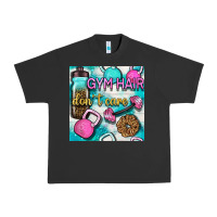 Pigment Black gym hair don't care clasp and water bottle with glitter seamless patte Urban Heavy Tee - BundleAndBundleShop