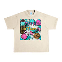 Sandshell gym hair don't care clasp and water bottle with glitter seamless patte Urban Heavy Tee - BundleAndBundleShop