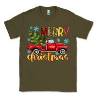 Army Green merry christmas truck Classic Tee - MaliasSmallBusiness