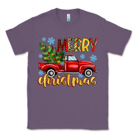 Lavender merry christmas truck Classic Tee - MaliasSmallBusiness