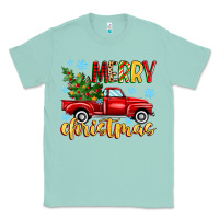 Seafoam merry christmas truck Classic Tee - MaliasSmallBusiness