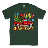 Sports Green merry christmas truck Classic Tee - MaliasSmallBusiness