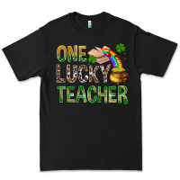Black one lucky teacher st patricks Premium Tee - NancyCooperArtShop