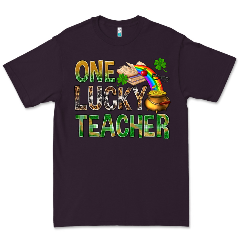 One Lucky Teacher St Patricks Premium Tee by NancyCooperArtShop | Teevron