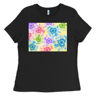 Tie Dye Heart Shaped Background 3200x2400 Ladies Tee | Teevron