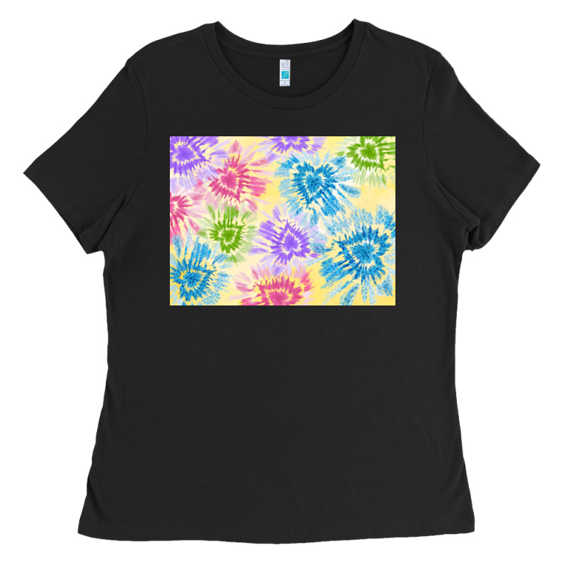 Tie Dye Heart Shaped Background 3200x2400 Ladies Tee by AdoDesignShop | Teevron