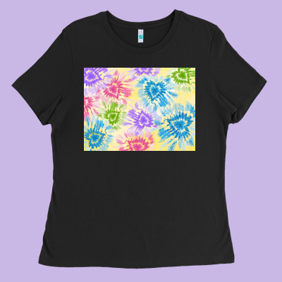 Tie Dye Heart Shaped Background 3200x2400 Ladies Tee Designed By Adodesignshop