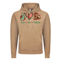 Vintage Coffee Peace Love Cockapoo Vintage Hoodie - Jasminsmagicworld