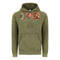 Vintage Olive Peace Love Cockapoo Vintage Hoodie - Jasminsmagicworld
