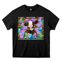 Black easter cow eggs flowers daisys Heavy Core Tee - Artiststas