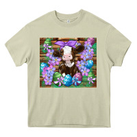 Mossy easter cow eggs flowers daisys Heavy Core Tee - Artiststas